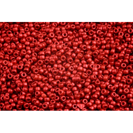 MATUBO ROUND 11/0  N. 31 CHALK LAVA RED