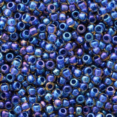 TOHO Round 11/0  N. 1019 Inside-Color Rainbow Lt Yellow/Capri Lined