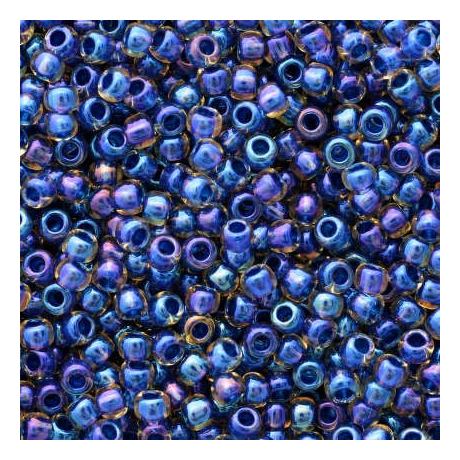 TOHO Round 11/0  N. 1019 Inside-Color Rainbow Lt Yellow/Capri Lined