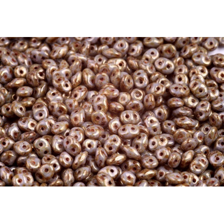 MATUBO SUPERDUO  N. 394 CHALK COPPER GLAZE