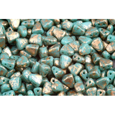 MATUBO NIB-BIT  c. 407 GOLD SPLASH TURQUOISE GREEN