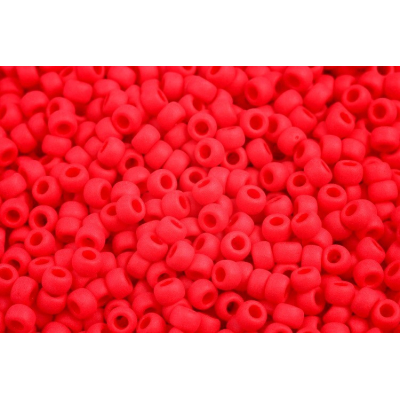 MATUBO ROUND 7/0  N. 82 OPAQUE CORAL RED MAT