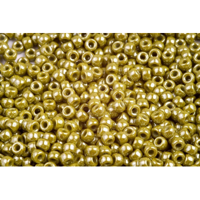 MATUBO ROUND 7/0  N. 113 OPAQUE GREEN WHITE LUSTER