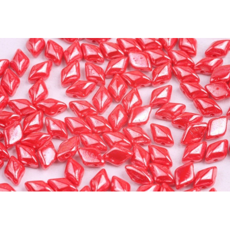 MATUBO GEMDUO  c. 444 OPAQUE CORAL RED WHITE LUSTER