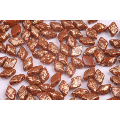 MATUBO GEMDUO  c. 461 GOLD SPLASH OPAQUE CHOCOLATE