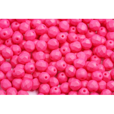 Fire polished  N. 251 VALENTINE PINK ROSE WATERMELON SILK MATTE