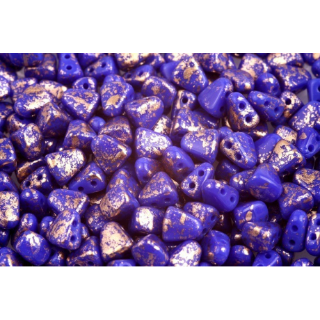 MATUBO NIB-BIT  c. 401 GOLD SPLASH OPAQUE BLUE