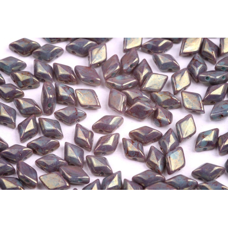 MATUBO GEMDUO  c. 420 TURQUOISE GREEN RED TERRACOTTA