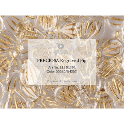 Preciosa Pip™ gravírované č.174