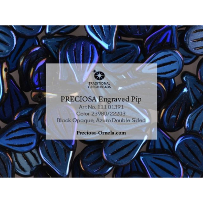 Preciosa Pip™ gravírované č.191