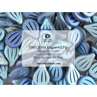 Preciosa Pip™ gravírované č.194