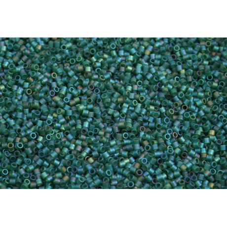 MIYUKI Delica 15/0  c. 370 MATTE EMERALD AB