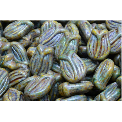 Korálky Tulip Bell (16x11 mm)  č.2075