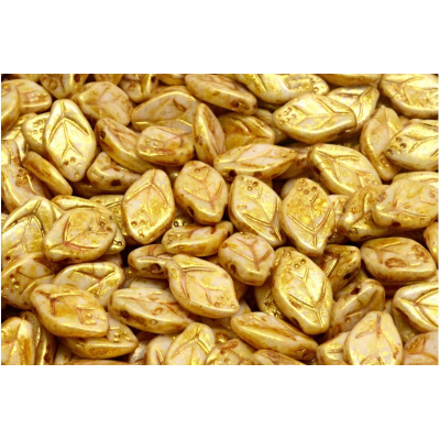 Korálky lístek č.3398 (7x12mm)