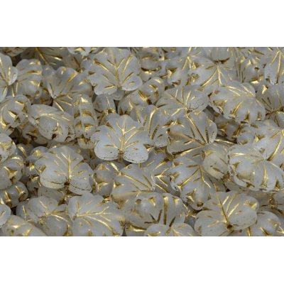 Korálky lístek č.1484 (13x11mm)