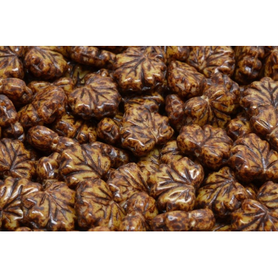 Korálky lístek č.1486 (13x11mm)