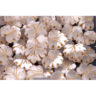 Korálky lístek č.1567 (13x11mm)