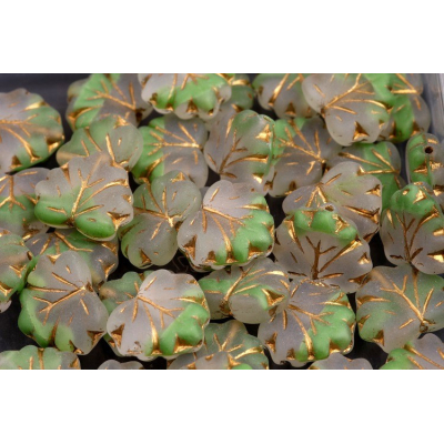 Korálky lístek č.1574 (13x11mm)