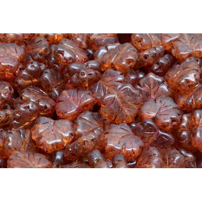 Korálky lístek č.1688 (13x11mm)