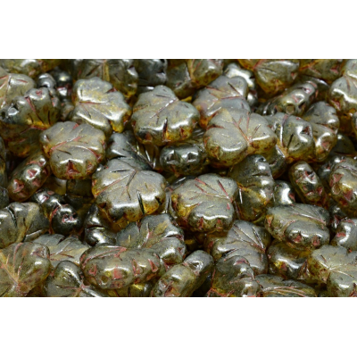 Korálky lístek č.1691 (13x11mm)