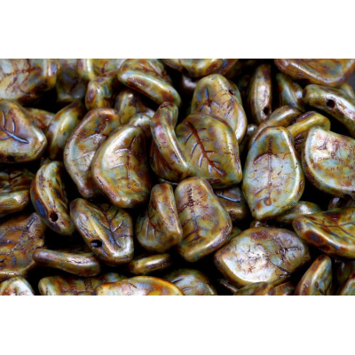 Korálky lístek č.1631 (9x14mm)