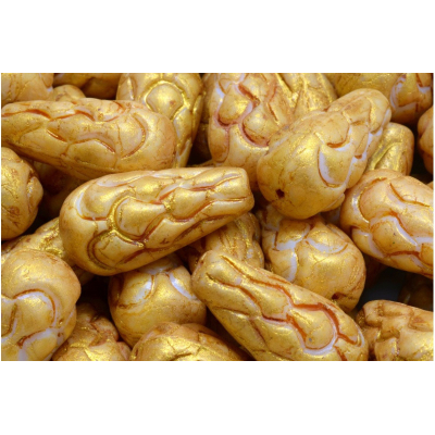 Korálky Šiška borová (25x12mm) č. 14