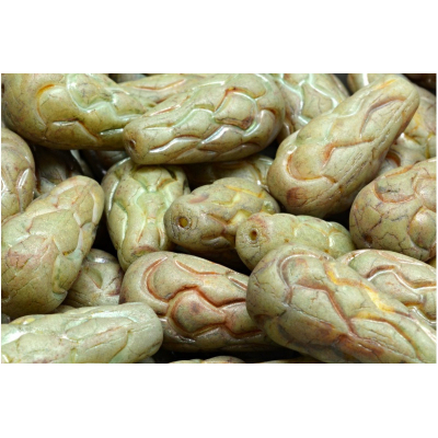 Korálky Šiška borová (25x12mm) č. 20