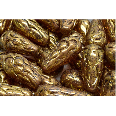 Korálky Šiška borová (25x12mm) č. 22