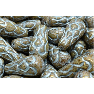 Korálky Šiška borová (25x12mm) č. 27