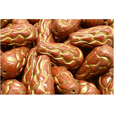 Korálky Šiška borová (25x12mm) č. 31