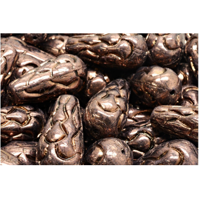 Korálky Šiška borová (25x12mm) č. 39