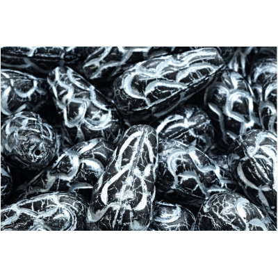 Korálky Šiška borová (25x12mm) č. 40