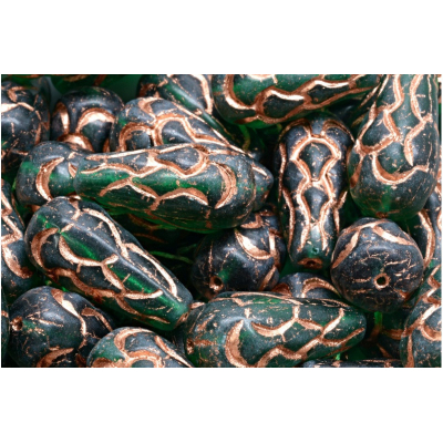 Korálky Šiška borová (25x12mm) č. 48