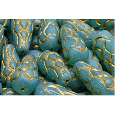 Korálky Šiška borová (25x12mm) č. 62