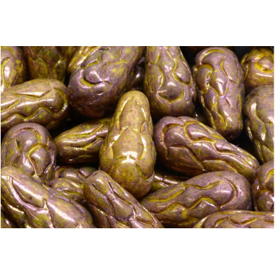 Korálky Šiška borová (25x12mm) č. 69