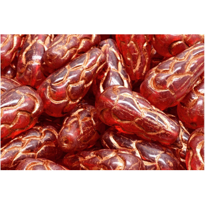 Korálky Šiška borová (25x12mm) č. 73