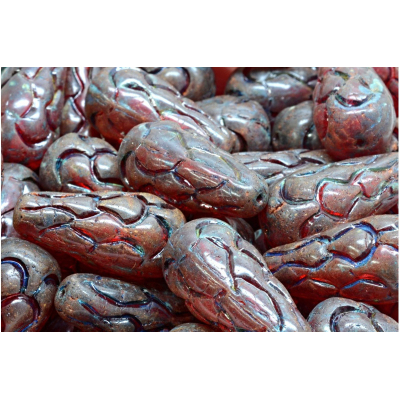 Korálky Šiška borová (25x12mm) č. 74