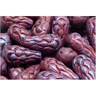 Korálky Šiška borová (25x12mm) č. 75