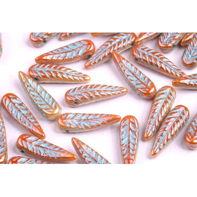 Korálky peříčka (5x17mm) - č. 34