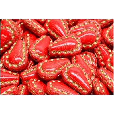 Krajková kapka č.3432 (17x12mm)