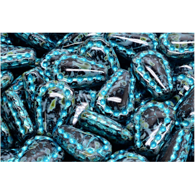 Krajková kapka č.3439 (17x12mm)