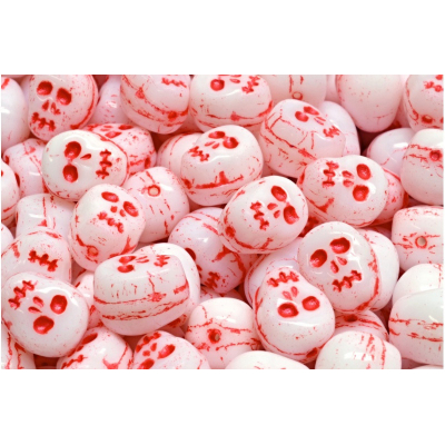 Korálky lebka č.3391 (12x12mm)