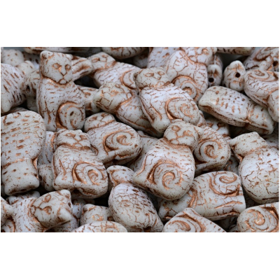 Korálky kočka č.3547 (17x11mm)