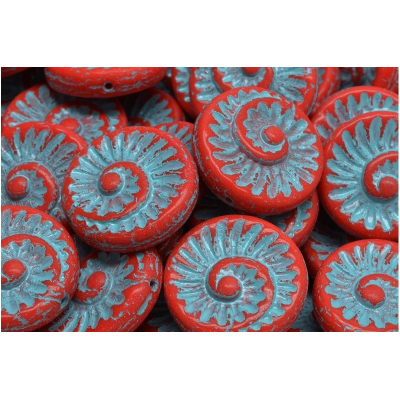 Korálky Fossil Shell 2842 (18X18mm)