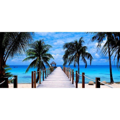 Diamantové malování - Výhled na moře - č. 2 80 x 40 cm