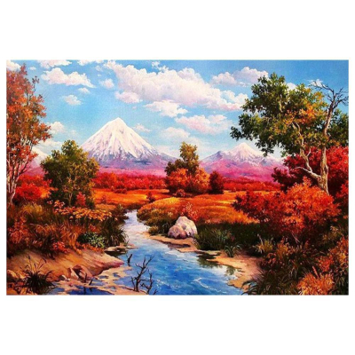 Diamantové malování - Krajina s horami - č. 81 40 x 30 cm