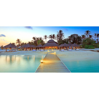 Diamantové malování - Vila na pláži - č. 98 80 x 40 cm