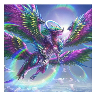 Diamantové malování - Chiméra - č. 135 30 x 30 cm