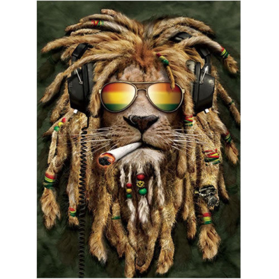 Diamantové malování - Rasta lev - č. 140 30 x 40 cm