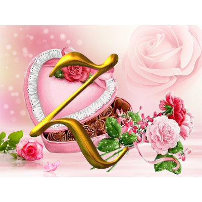 Diamantové malování - Bonboniéra s květinami - č. 206...